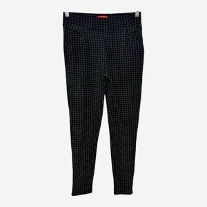 MAZE Black Windowpane Slim Ankle Pants Office Minimalist Workwear M